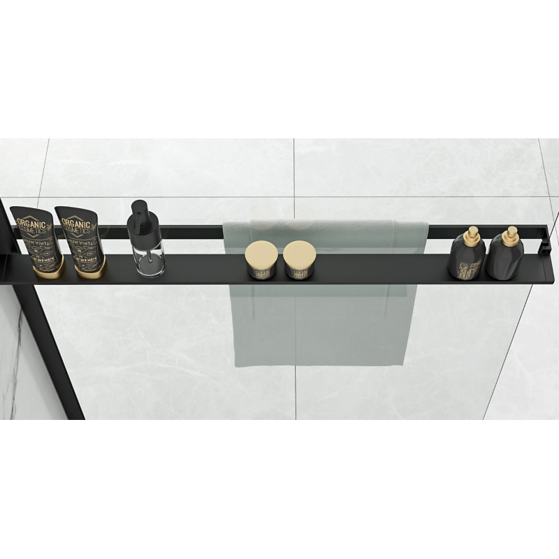 Stylowa Półka na Ręczniki EVO Black - Nowoczesny Design do Twojej Łazienki