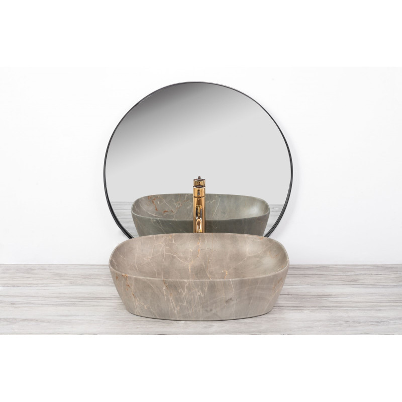 Elegancka Umywalka Nablatowa Freja Beige - Styl i Klasa na Twojej Łazience!