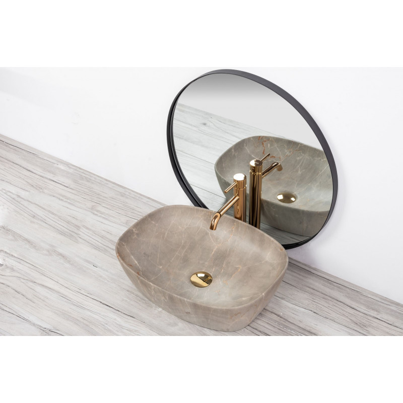 Elegancka Umywalka Nablatowa Freja Beige - Styl i Klasa na Twojej Łazience!