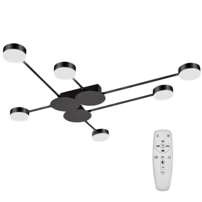 Ekskluzywna Lampa Wisząca APP521-6C Czarny - Nowoczesny Design dla Twojego Wnętrza!