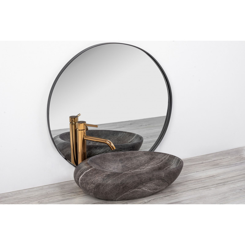 Stylowa Umywalka Nablatowa ROXY A Stone D.Gray - Elegancja i Nowoczesność!