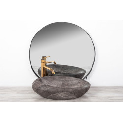 Stylowa Umywalka Nablatowa ROXY A Stone D.Gray - Elegancja i Nowoczesność!