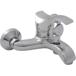 Elegancka Bateria Ścienna ARGO Chrome  | Jednouchwytowa z Ceramiczną Głowicą