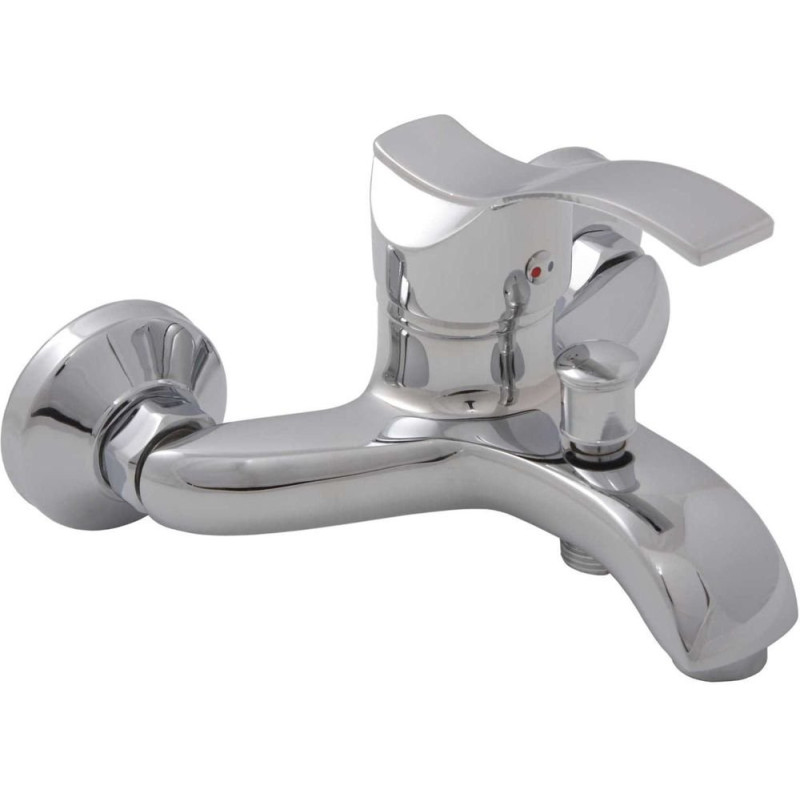 Elegancka Bateria Ścienna ARGO Chrome  | Jednouchwytowa z Ceramiczną Głowicą