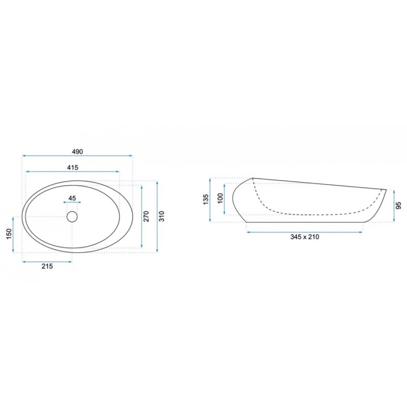 Naturalna Umylka ROXY B Stone – Elegancja W Twojej Łazience!