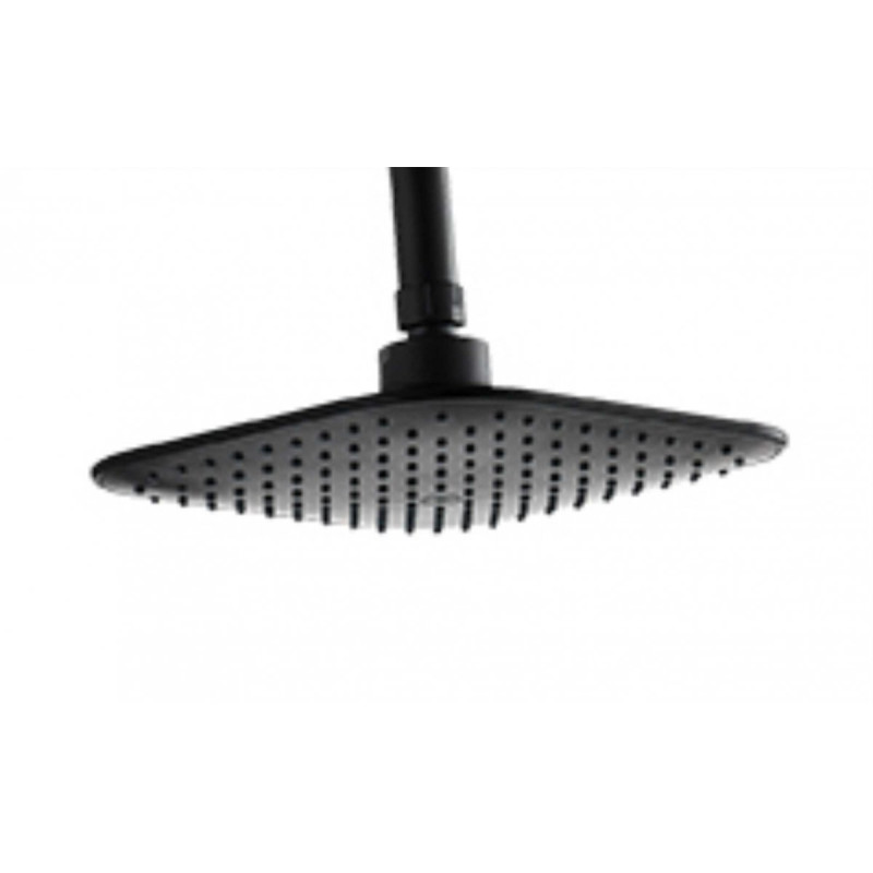 Czarna Kolumna Natryskowa Ondo z Deszczownią - Elegancja i Funkcjonalność dla Twojej Łazienki