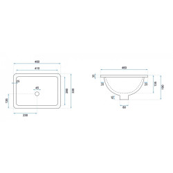 Elegancka Umywalka Podblatowa Adela - Nowoczesny Design dla Twojej Łazienki!