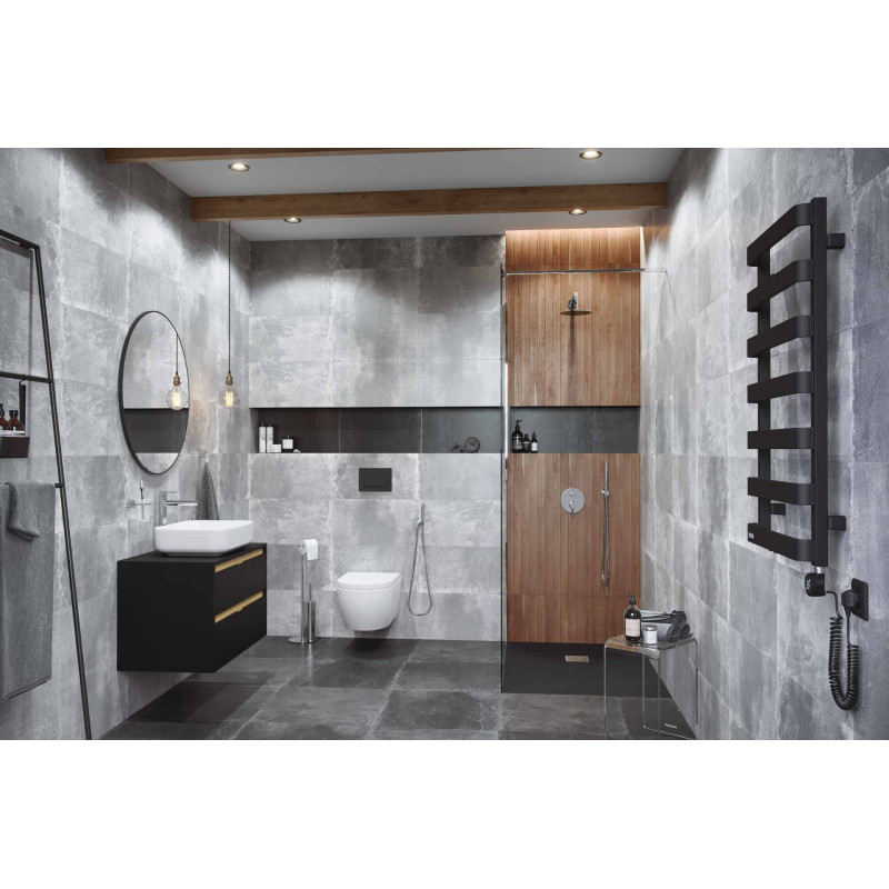 Excellent Meteor grzejnik łazienkowy 85x50 cm  czarny soft