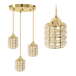 Złota Lampa APP726-3CRP – Elegancja, która rozświetli Twój dom!