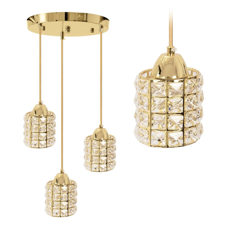 Złota Lampa APP726-3CRP – Elegancja, która rozświetli Twój dom!