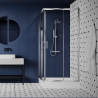 Kabina Prysznicowa LAVEO Bresso 80x80 cm Chrom + Gratis Preparat - Nowoczesność w Twojej Łazience