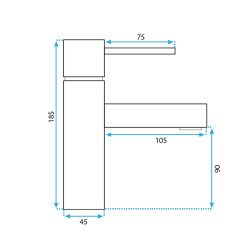 Elegancka Złota Bateria Umywalkowa TESS - Luksus i Design w Jednym