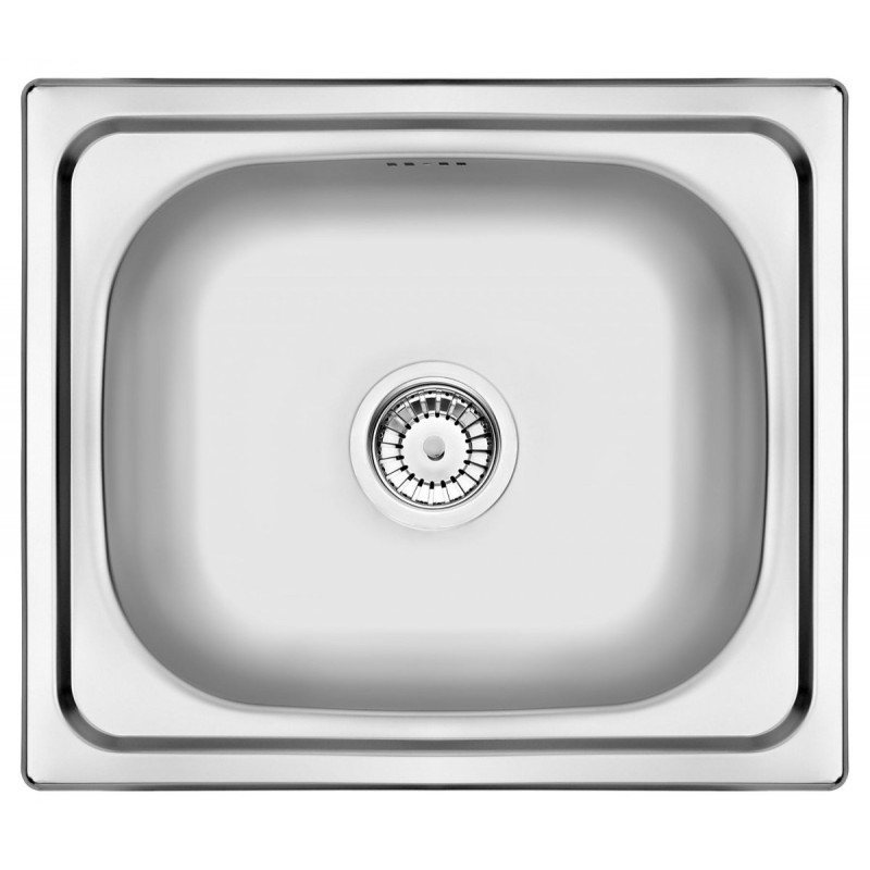 Stylowy Zlewozmywak Doppio 1-komorowy – Kompaktowy i Elegancki bez Ociekacza 48x43 cm