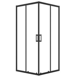 Perfekcyjna Kabina Prysznicowa LAVEO Bresso 80x80 cm Czarna + Specjalny Preparat