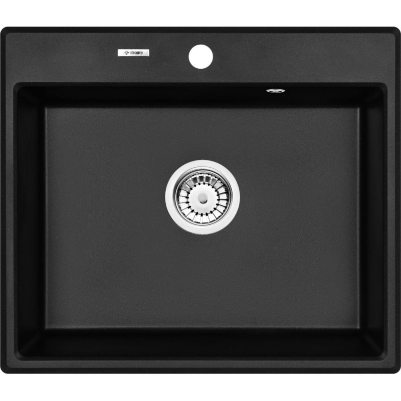 Zlewozmywak Andante 60x52 cm Grafit Metalik - Elegancka Jednokomorowa Praktyczność!