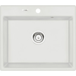 Elegancki Zlewozmywak Andante 1-komorowy 60x52 Alabaster - Nowoczesny Design!