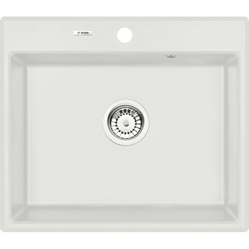 Elegancki Zlewozmywak Andante 1-komorowy 60x52 Alabaster - Nowoczesny Design!