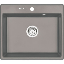 Zlewozmywak Andante 1-komorowy 60x52, stylowy szary metalik dla Twojej kuchni