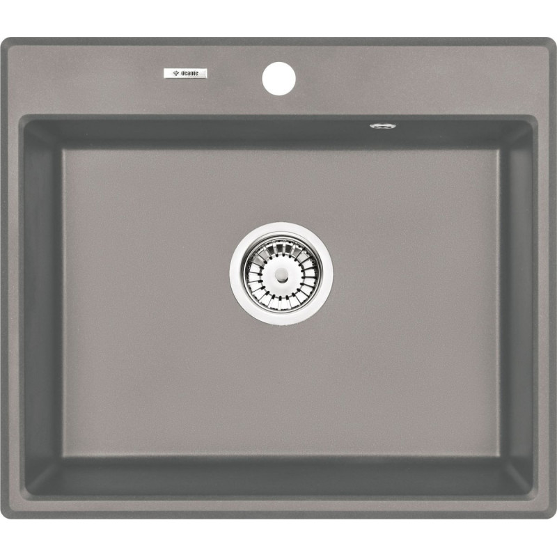 Zlewozmywak Andante 1-komorowy 60x52, stylowy szary metalik dla Twojej kuchni