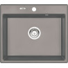 Zlewozmywak Andante 1-komorowy 60x52, stylowy szary metalik dla Twojej kuchni