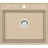 Elegancki zlewozmywak piaskowy Andante, 1-komorowy, 60x52 cm, ZQN_7103