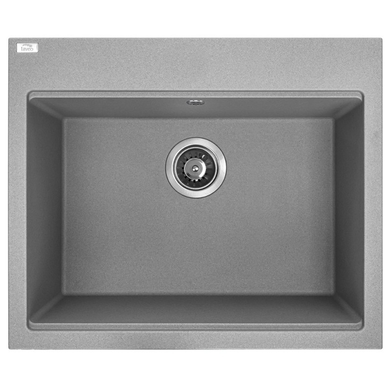 Granitowy Zlewozmywak Laveo Tau 50x60 cm szary - Styl i Wytrzymałość na Lata!