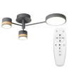 Elegancka Lampa Sufitowa APP530-3C w Modnym Szarym Odcieniu