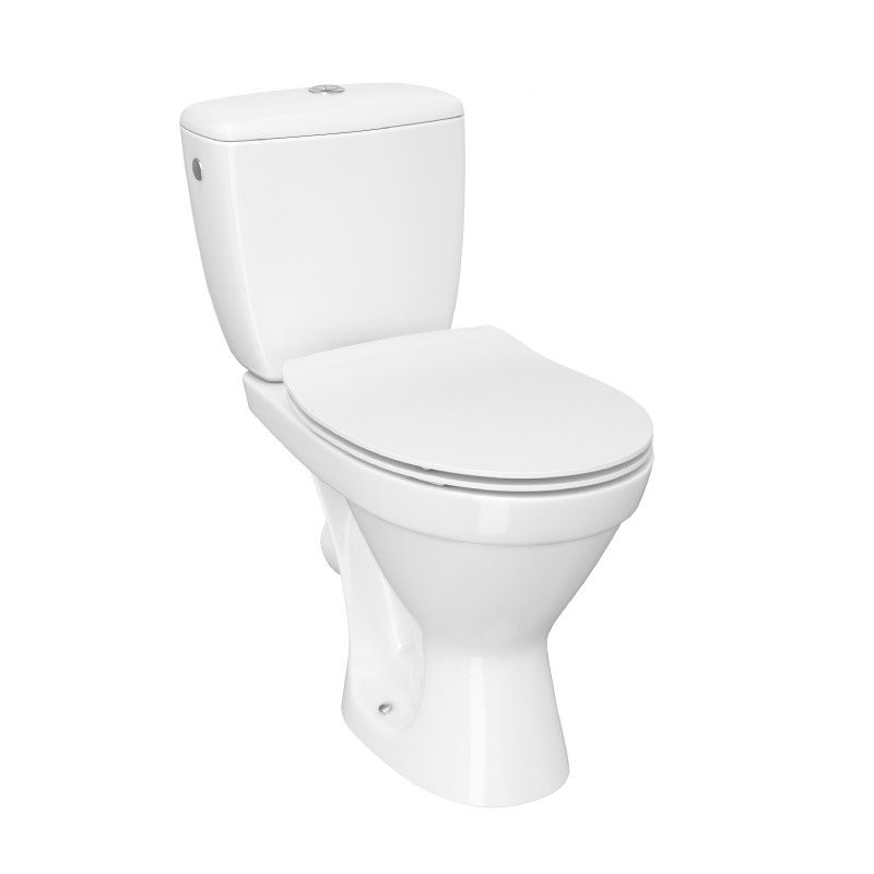 Cersanit Cersania 696: Elegancki WC Kompakt z Wygodną Deska Slim Wolnoopadającą