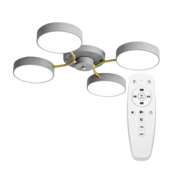 Stylowa Lampa Sufitowa APP531-4C Szary/Złoty - Elegancja i Nowoczesny Design