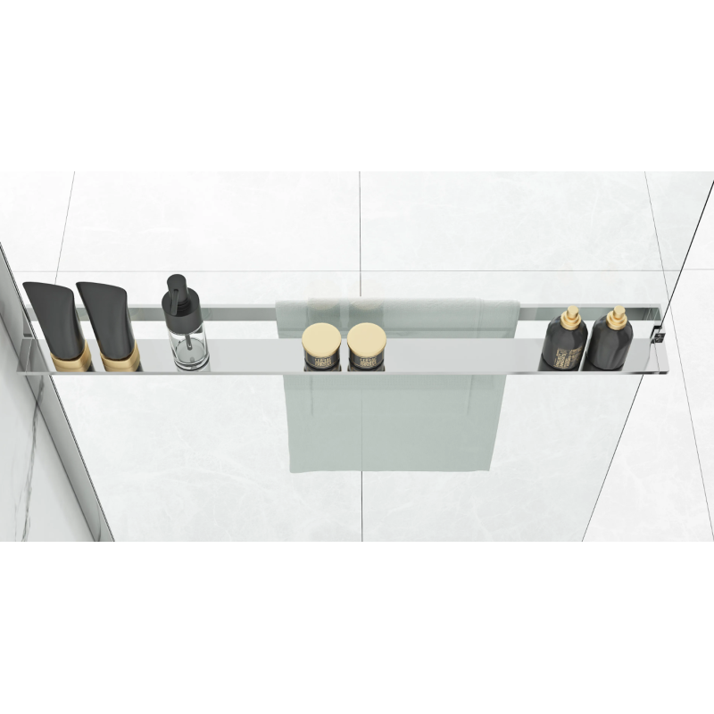 Luksusowy Wieszak z Półką EVO Chromowany - Elegancja i Funkcjonalność w Jednym