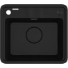 Stylowy Zlewozmywak Granitowy Deante MOMI 1-komorowy z Ociekaczem 55x44 cm - Klasyka w Nero