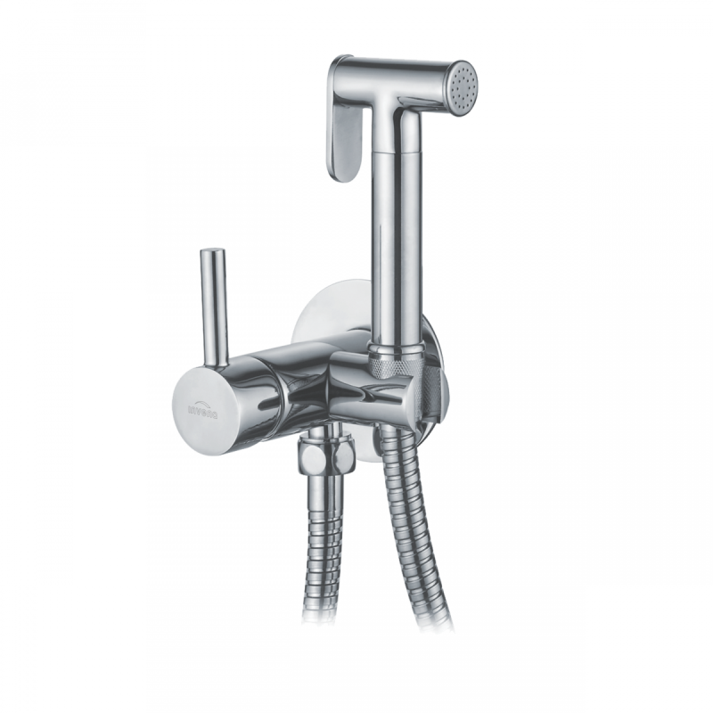 Bidetta Glamour Chrom - Stylowa Bateria Bidetowa Podtynkowa z Słuchawką