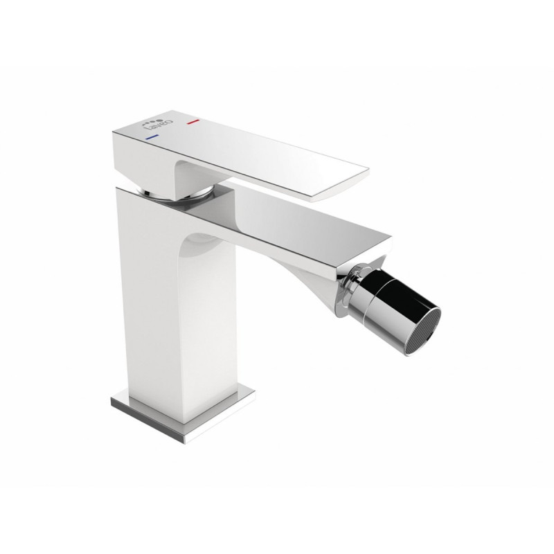 Elegancka Bateria Bidetowa AMPER, Biało-Chrom, Model BAM 632D - Nowoczesny Design!