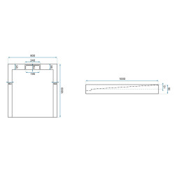 Nowoczesny Brodzik GRAND Czarny 80x100 – Styl i Funkcjonalność w Twojej Łazience