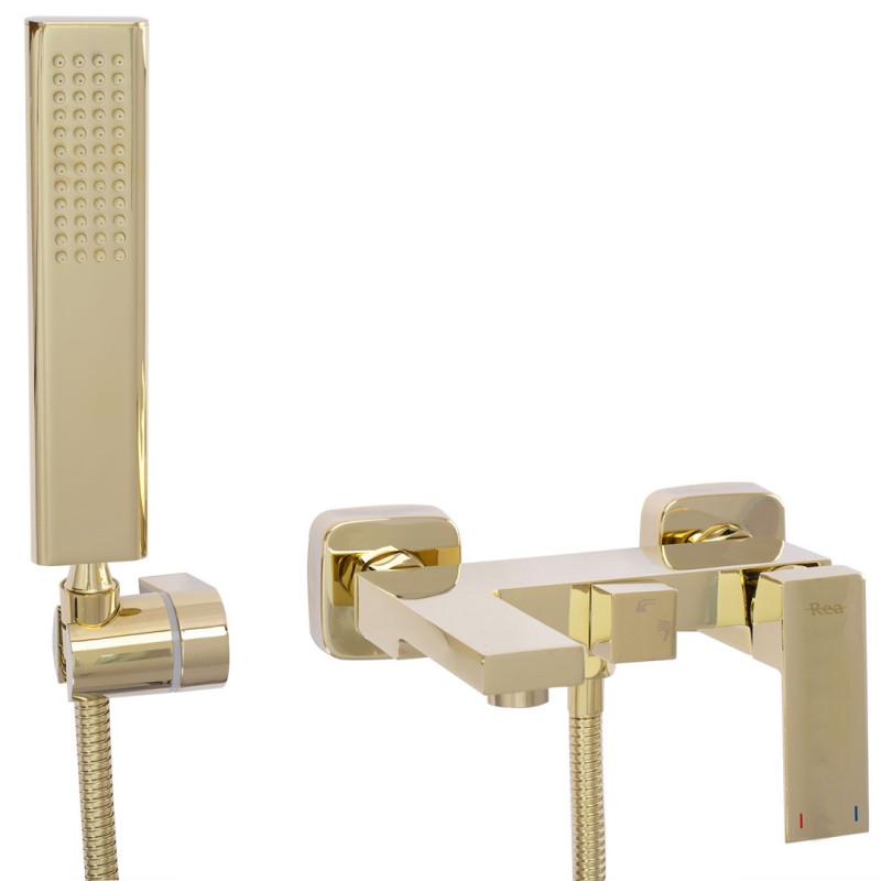 Złota Bateria Wannowa Fenix - Elegancja i Styl w Twojej Łazience