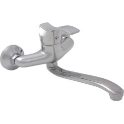 Chromowana Bateria Ścienna Argo z Ruchomą Wylewką - Jednouchwytowa jakość na lata!