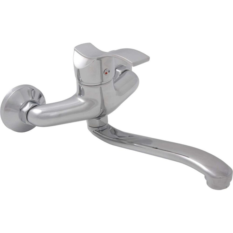 Chromowana Bateria Ścienna Argo z Ruchomą Wylewką - Jednouchwytowa jakość na lata!