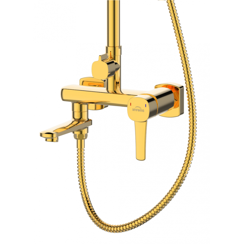 Ekskluzywna Deszczownica Glamour Gold z Ruchomą Wylewką - Styl i Funkcjonalność