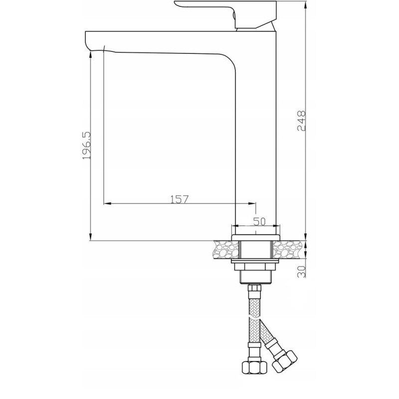 Stylowa bateria umywalkowa LAVEO TONDO z systemem klik-klak, chromowana nowoczesność