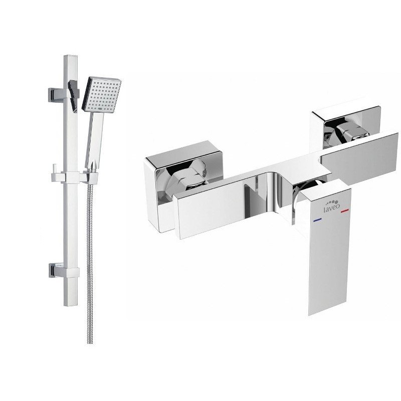 Elegancka Bateria Prysznicowa AMPER Chrom + Zestaw Prysznicowy BAM 040D