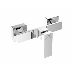 Elegancka Bateria Prysznicowa AMPER Chrom + Zestaw Prysznicowy BAM 040D