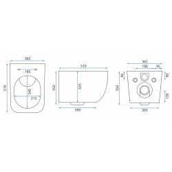 Nowoczesna WC Martin Bezkołnierzowa Duroplast Slim - Idealna do Każdej Łazienki