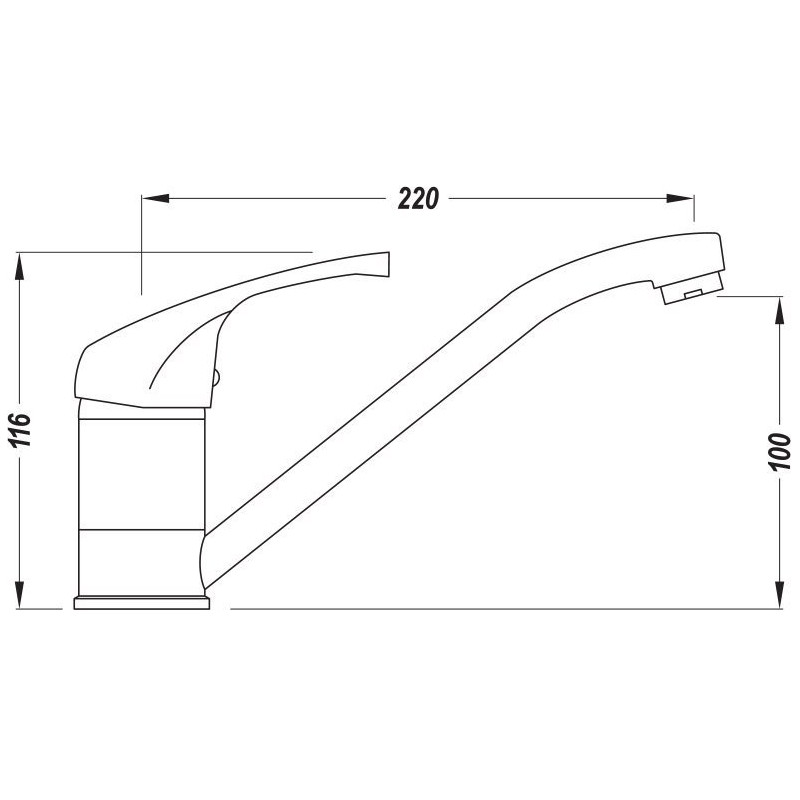 Kuchinox Kakadu bateria zlewozmywakowa stojąca biały