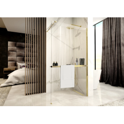 Złota Półka z Wieszakiem na Ręczniki EVO - Styl i Praktyczność w jednym!