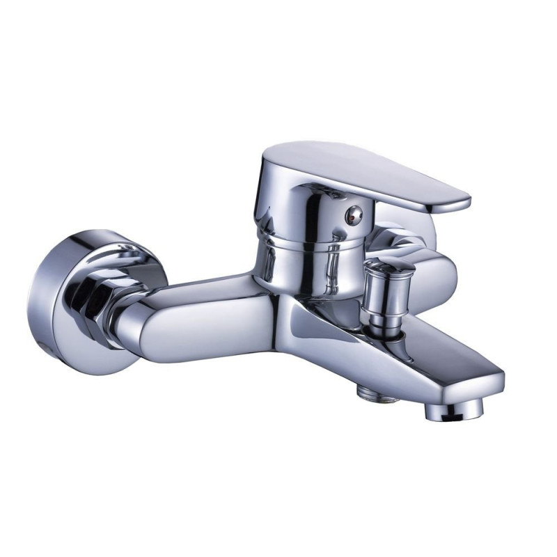 Luga Chrom Jednouchwytowa Ścienna Bateria z Ceramiczną Głowicą - Wytrzymałość i Styl