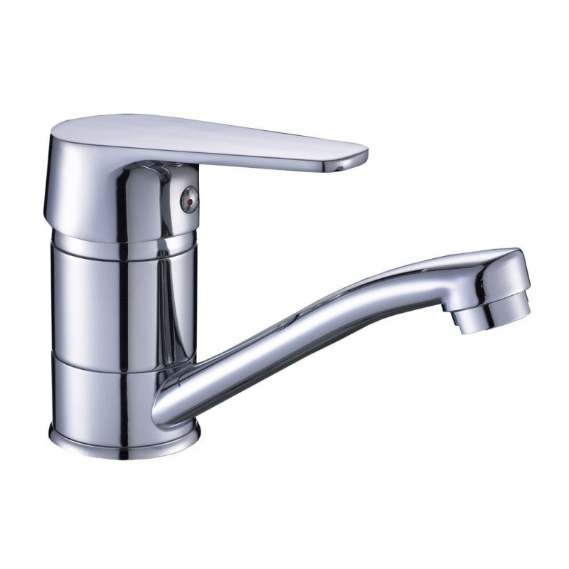 Stylowa Bateria Chromowana LUGA BQL 026D - Jednouchwytowa z Ruchomą Wylewką