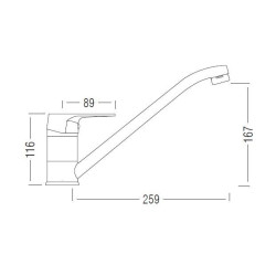 Luga Chromowa Bateria Jednouchwytowa z Ruchomą Wylewką 40mm - Komfort i Styl