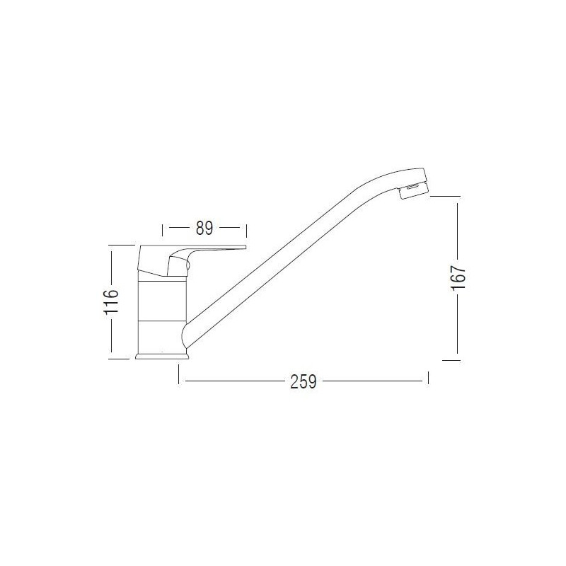 Luga Chromowa Bateria Jednouchwytowa z Ruchomą Wylewką 40mm - Komfort i Styl