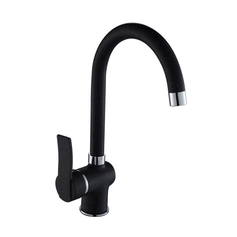 Nowoczesna Bateria MADERA 768D - Czarny Granit, Idealna do Twojej Kuchni!