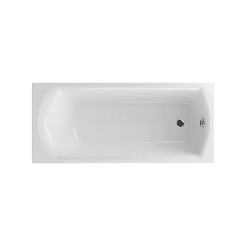 Lamia Slim wanna prostokątna 170X75 cm biały połysk
